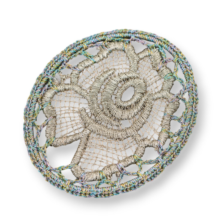 Crochet Composants Ovale 55x70mm 2pcs MOD14