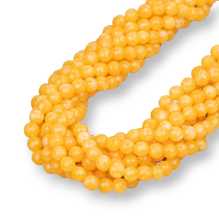 Facettierte gelbe Jade 06mm