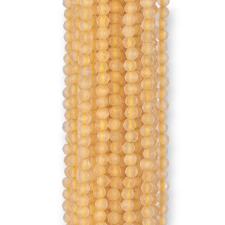 Occhio Di Gatto Perlina Tonda Sfaccettata Diamond Cut 2,5mm Citrino
