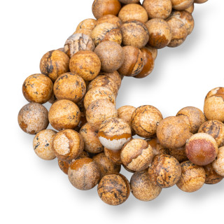 Glatter runder Paesina-Stein 12 mm