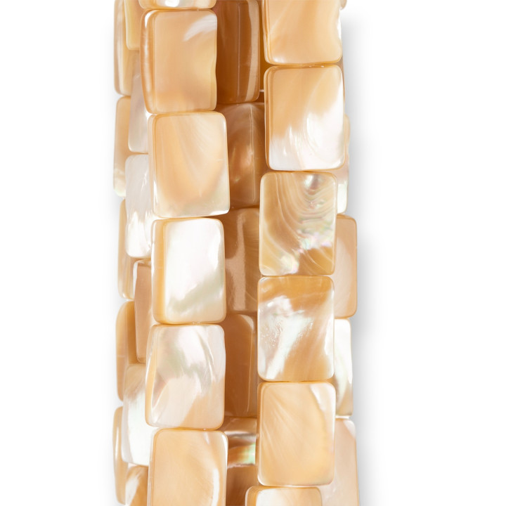 Assiette Cappuccino Nacre Rectangle 10x14mm