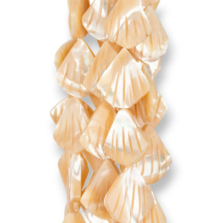 Mother of Pearl Cappuccino Fan 15x20mm