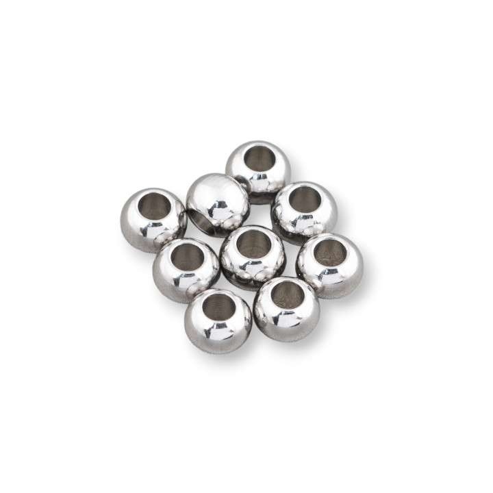 Entretoise boule en acier lourd 4mm trou 2mm 600pcs