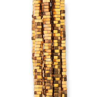 Disco hexagonal de hematites 03x01mm Bronce