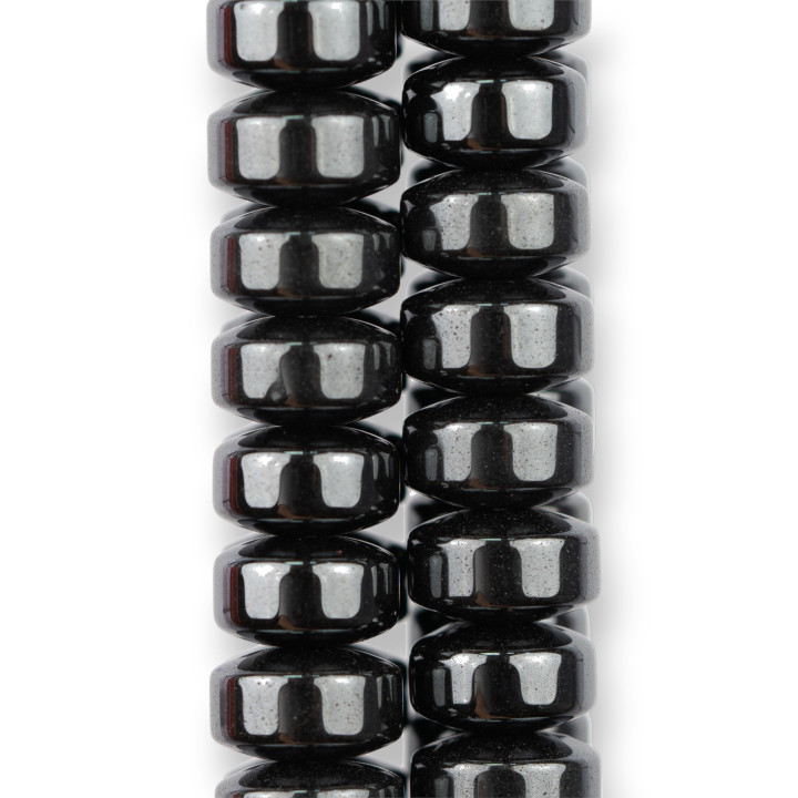 Αιματίτης Smooth Rondelle 10x6mm Φυσικό