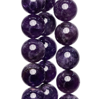 Glatter runder Amethyst 16mm