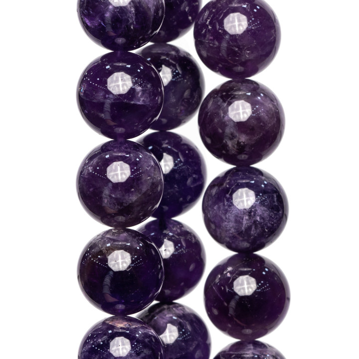 Glatter runder Amethyst 16mm