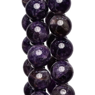 Améthyste Lisse Ronde 20mm Brute
