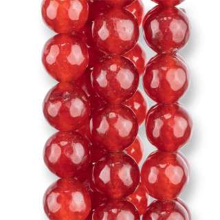 Έγχρωμο Jadeite Jade Economic Line Faceted 10mm Carnelian