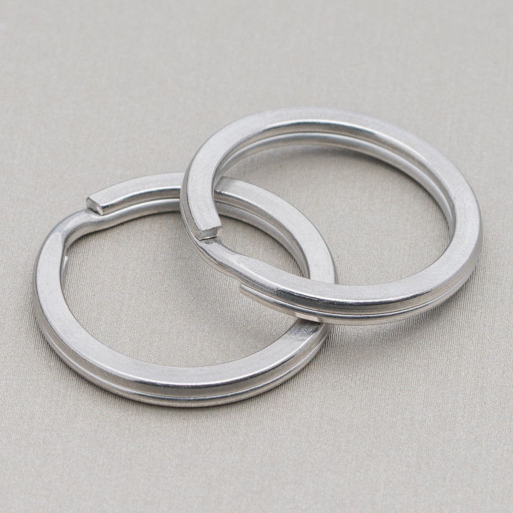 316L Steel Brise' Rings for Key Rings 15mm 50pcs