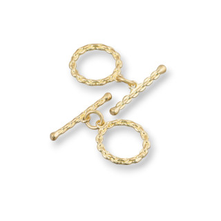 Runde OT Bronze Schließe 13x20mm 20St Golden