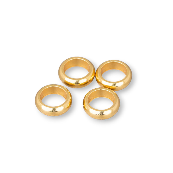 Spacer Smooth Steel Washers 7mm Εσωτερικά 5mm 100τμχ Επιχρυσωμένο