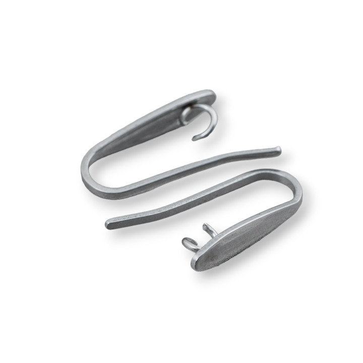 Base Per Orecchini Di Acciaio Monachelle Lisce 3,5x17mm 38 Paia