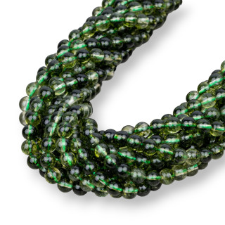 Quarzo Fantasma Tondo Liscio (AA)  6mm