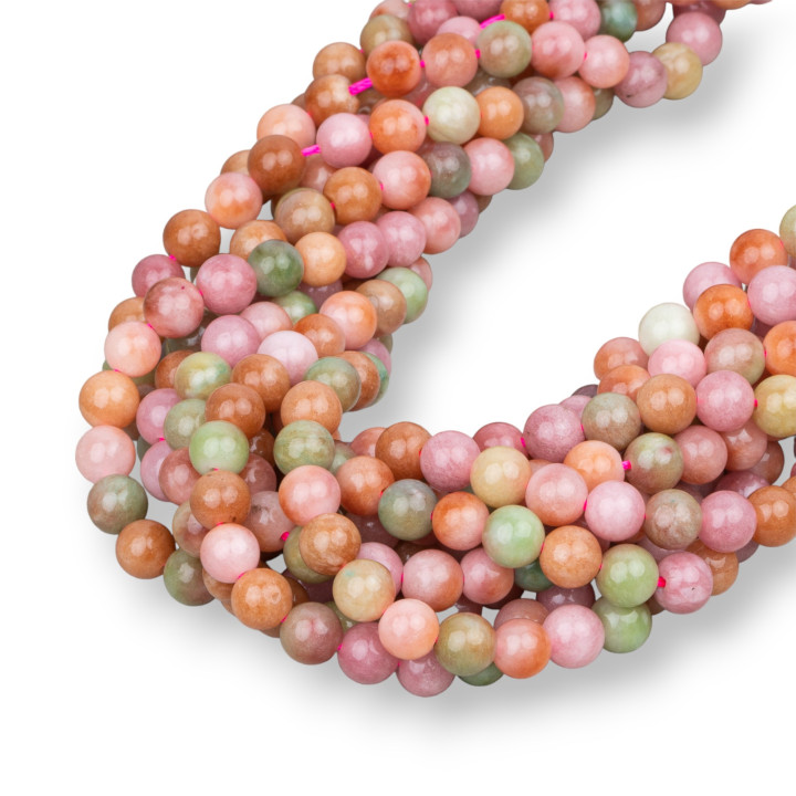 Giada Kunzite Multicolor Mix Tondo Liscio  6mm