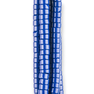 Pasta de Blu Lapis Rondelle Tubular 4x2mm