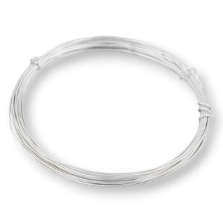 Hilo de Plata 925 Moldeable 0,6mm Rodio 10gr 3,2mt aprox.