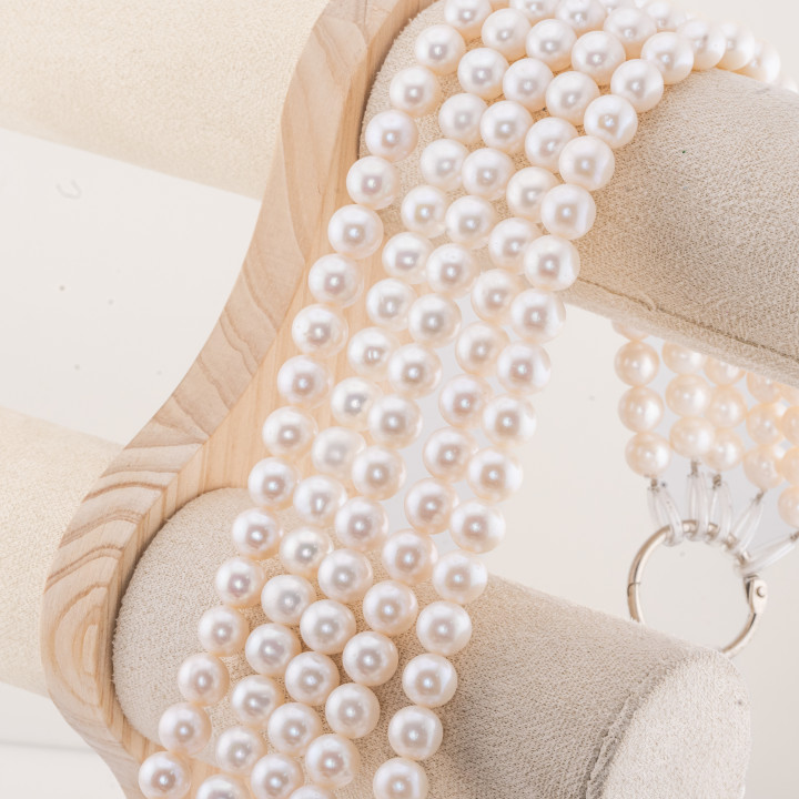 Round River Pearls 10,0-10,5mm AAA1A Λευκό