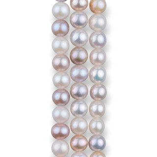 Perles de rivière rondes 6,0-6,5mm AAAAA1 Multicolore