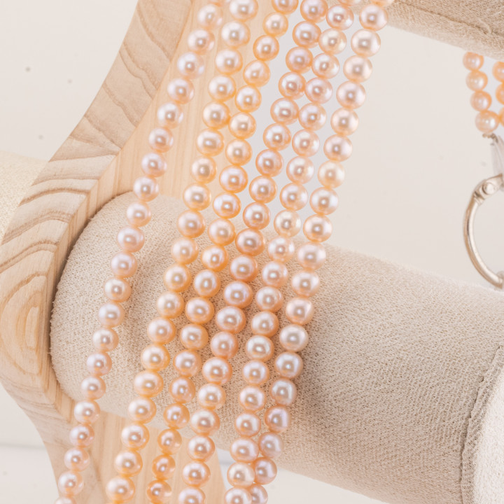 Round River Pearls 6.0-6.5mm AAAAA1 Pink