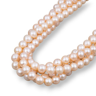 Round River Pearls 8,5-9,5mm AA Pink