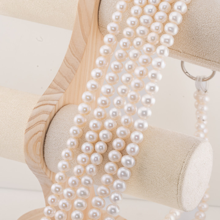 Round River Pearls 9,0-9,5mm AAAA2 Λευκό