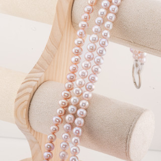 Round River Pearls 9,0-9,5mm AAAA2 Λιλά