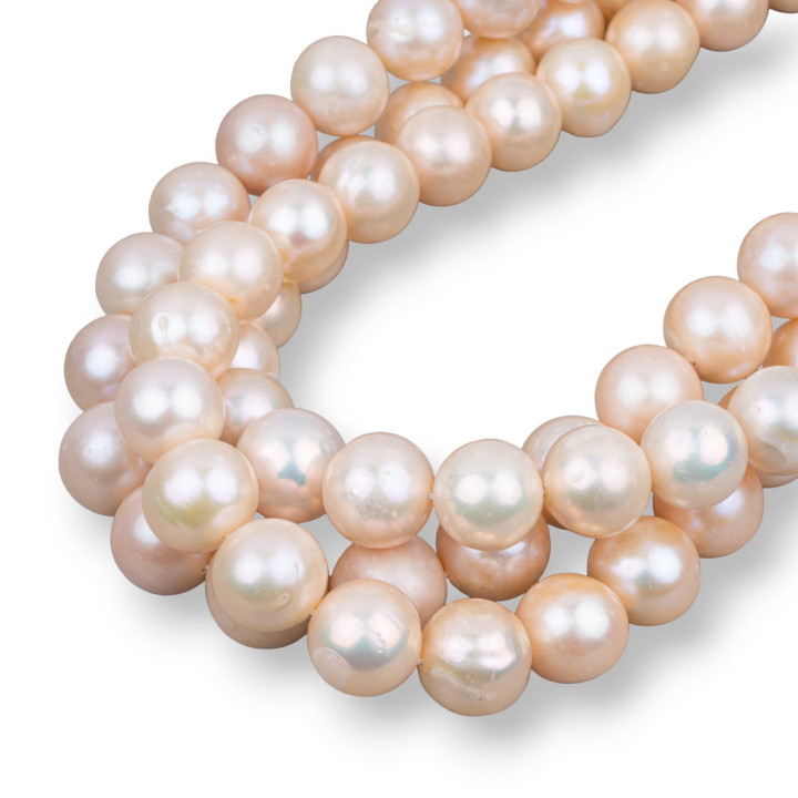 Perles de rivière rondes Gradation 10-14mm Rose