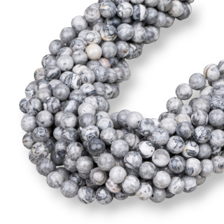 Ágata Fósil Redonda Lisa 06mm