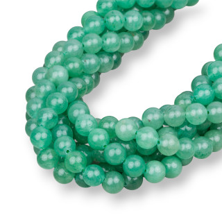 Πράσινο Aventurine Στρογγυλό Λείο 08mm