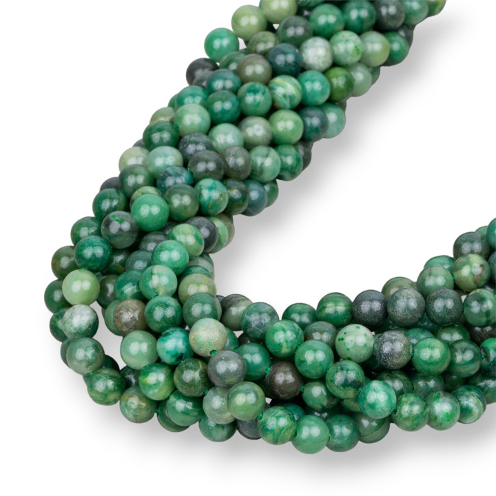 Glatte runde afrikanische Jade 06mm