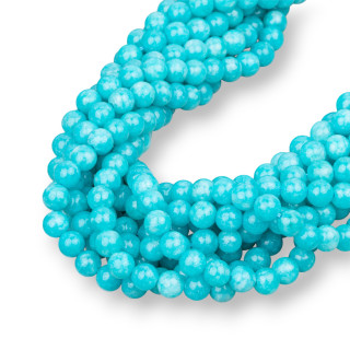 Turquoise Jade Round Smooth 06mm Amazonite Effect