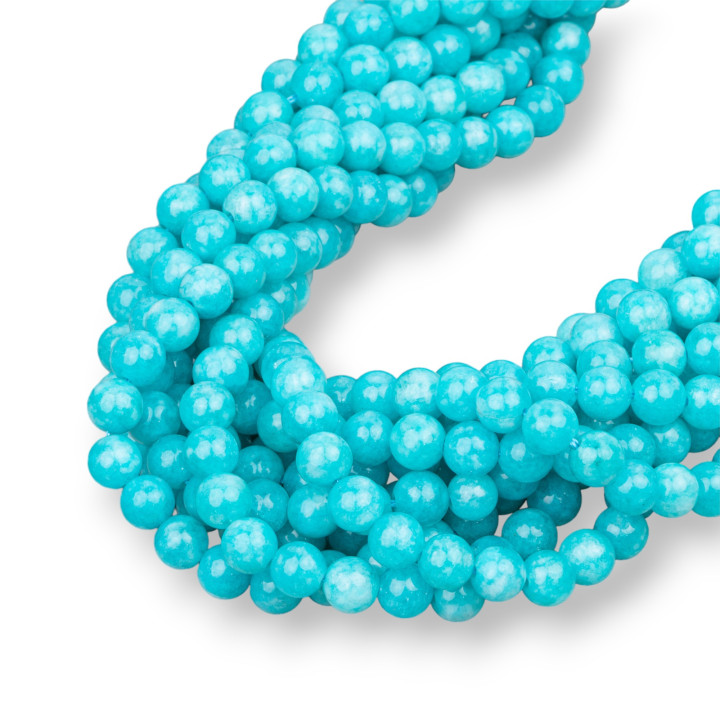 Turquoise Jade Round Smooth 06mm Amazonite Effect