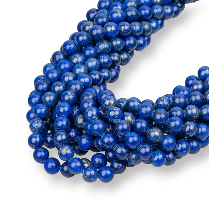 Μπλε Lapis Lazuli Ενισχυμένο Στρογγυλό Λείο 06mm