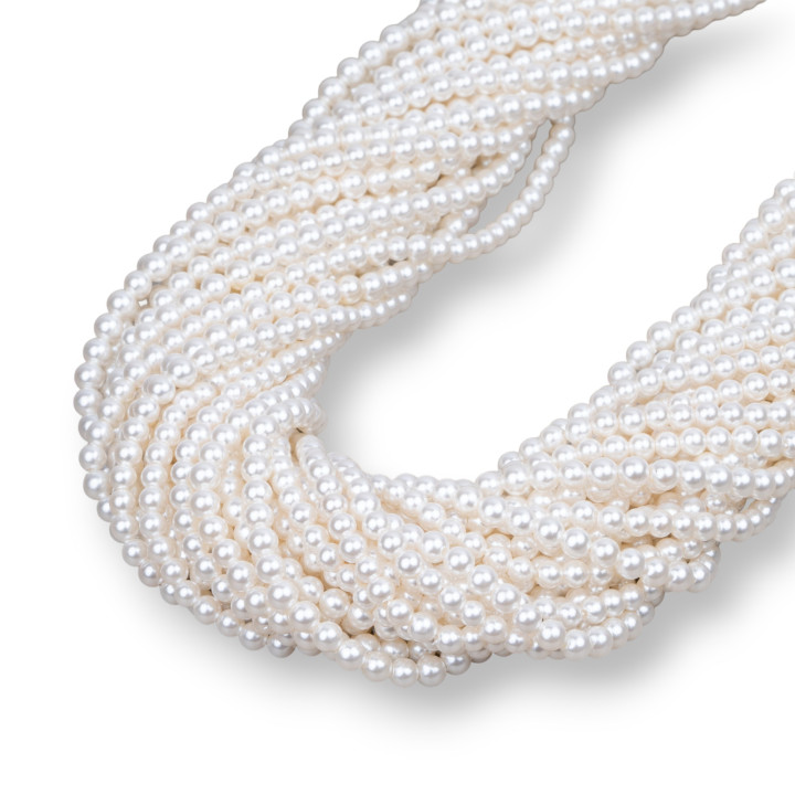 Perlas de Mallorca Blancas Redondas Lisas 03mm