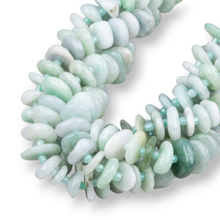 Aventurina transparente Rondelle Piedra irregular caída 9-13 mm