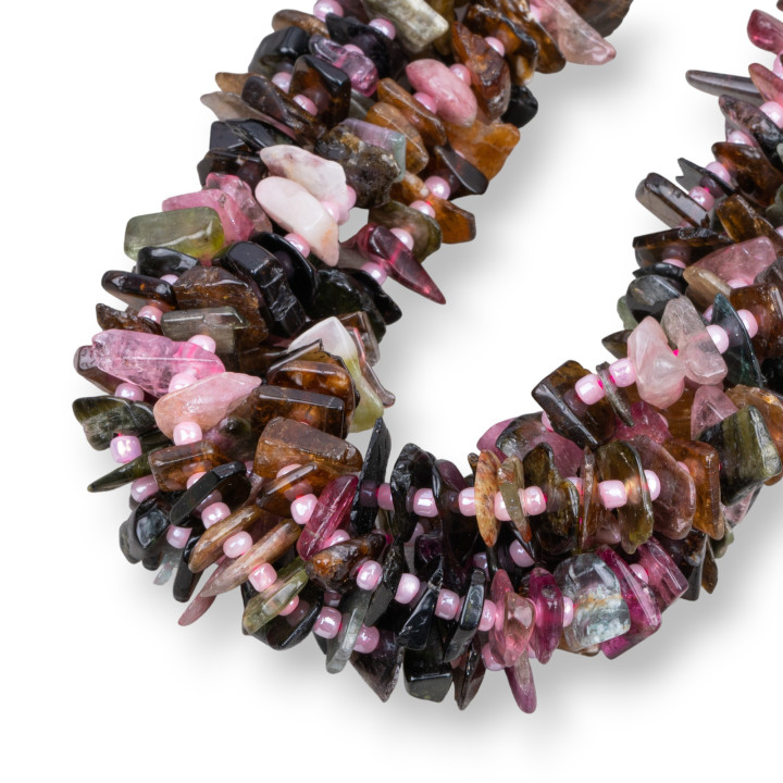 Tourmaline frangée en pierre irrégulière roulée 8-20 mm