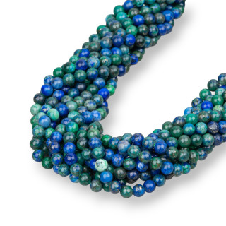 Lapis Lazuli Afghanistan (Chrysocolle) Rond Lisse 04mm