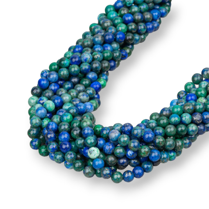 Lapis Lazuli Afghanistan (Chrysocolla) Στρογγυλό Λείο 04mm