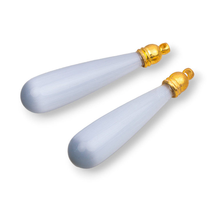 Gotas para Ojos de Gato Sin Agujero Con Vaso 10x45mm 4uds Gris Claro