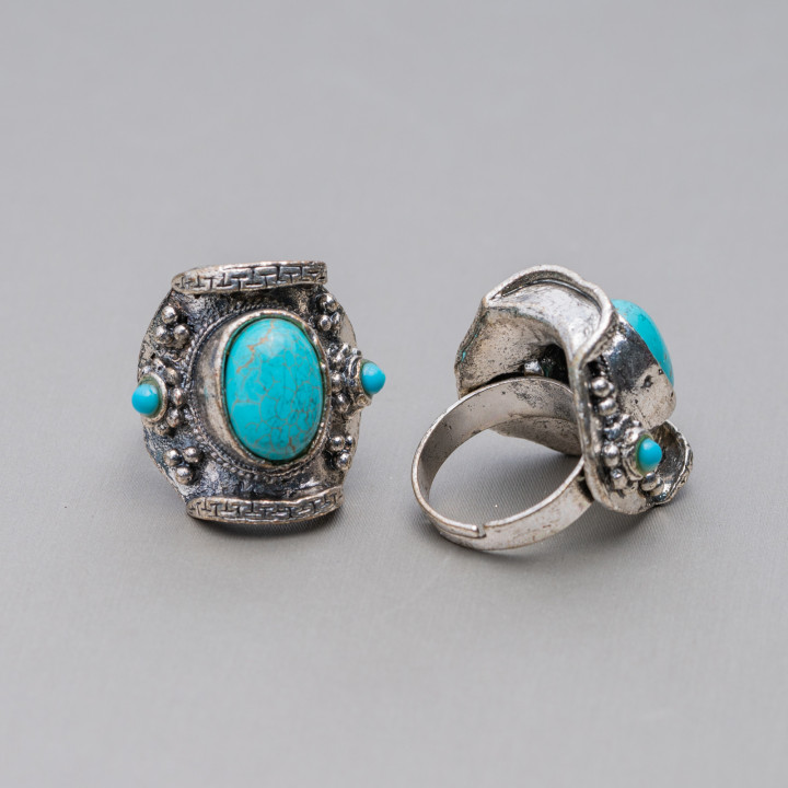 Bijoux Bague Avec Magnésite Taille Ajustable 24x27mm