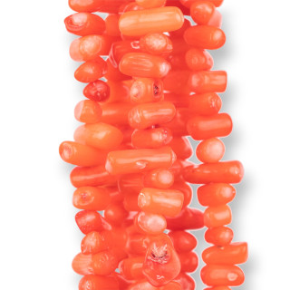 Corallo Bamboo Rosso Scaglie Chips 8-13mm Arancio
