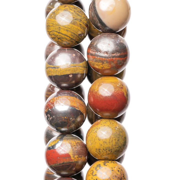 Fer Oeil de Tigre (Iron Tiger Eye) Rond Lisse 18mm