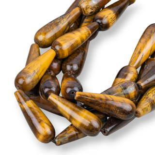 Gouttes Oeil de Tigre Jaune 10x30mm