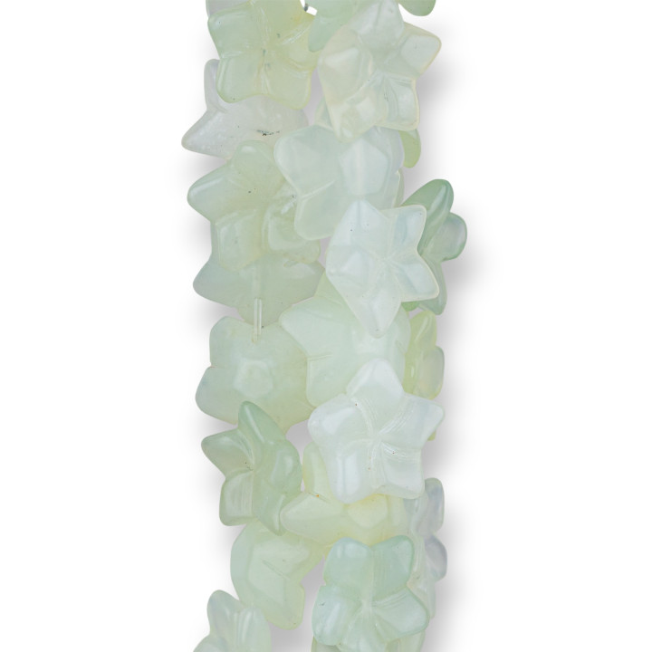 Giada (Nouveau Jade) 5 Pétale Fleur 16mm