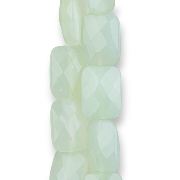 Jade (New Jade) Faceted Flat Ορθογώνιο 13x18mm