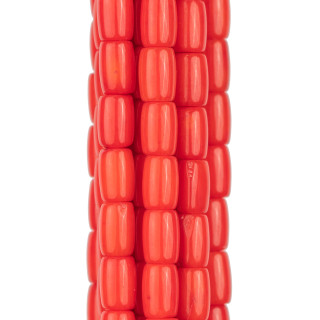 Coral Bamboo Red Barrel 06x08mm Clear