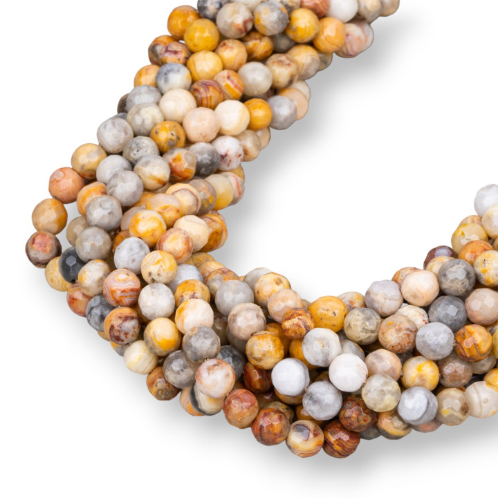 Faceted Yellow Picasso Jasper 06mm