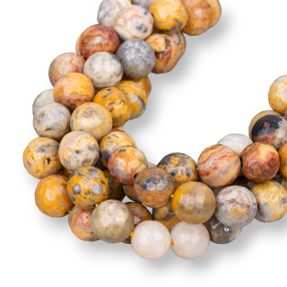 Picasso Jaspe Jaune Facetté 14mm