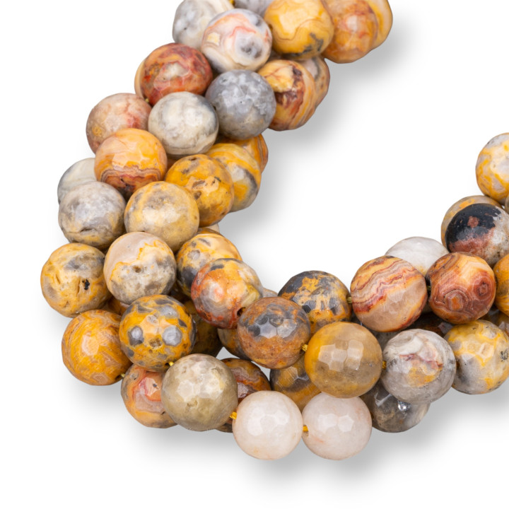 Jaspe Amarillo Tallado Picasso 14mm